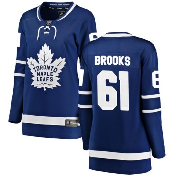 Breakaway Fanatics Branded Women's Adam Brooks Toronto Maple Leafs Home Jersey - Blue