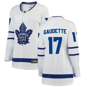 Breakaway Fanatics Branded Women's Adam Gaudette Toronto Maple Leafs Away Jersey - White