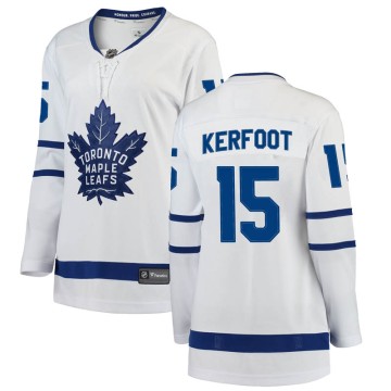 Breakaway Fanatics Branded Women's Alexander Kerfoot Toronto Maple Leafs Away Jersey - White