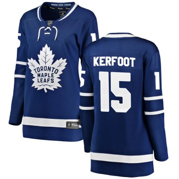 Breakaway Fanatics Branded Women's Alexander Kerfoot Toronto Maple Leafs Home Jersey - Blue