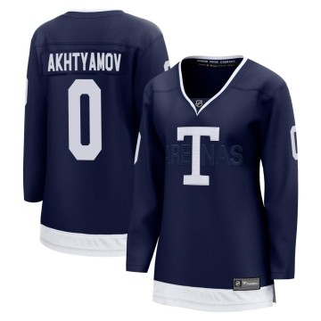 Breakaway Fanatics Branded Women's Artur Akhtyamov Toronto Maple Leafs 2022 Heritage Classic Jersey - Navy