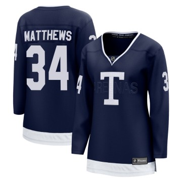 Breakaway Fanatics Branded Women's Auston Matthews Toronto Maple Leafs 2022 Heritage Classic Jersey - Navy