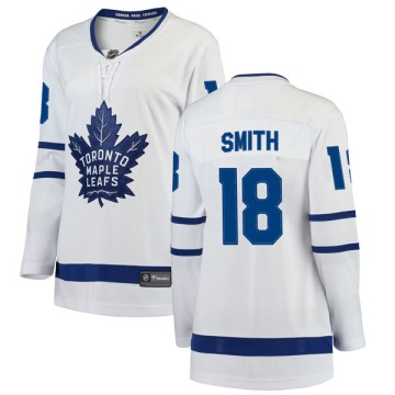 Breakaway Fanatics Branded Women's Ben Smith Toronto Maple Leafs Away Jersey - White