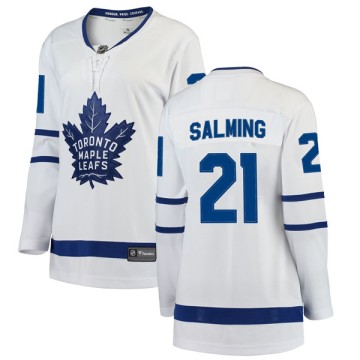 Breakaway Fanatics Branded Women's Borje Salming Toronto Maple Leafs Away Jersey - White