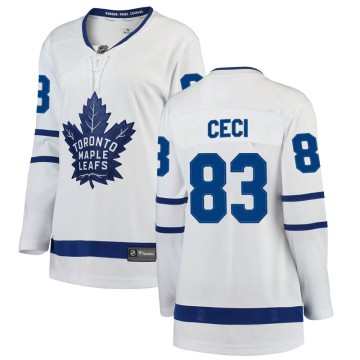 Breakaway Fanatics Branded Women's Cody Ceci Toronto Maple Leafs Away Jersey - White