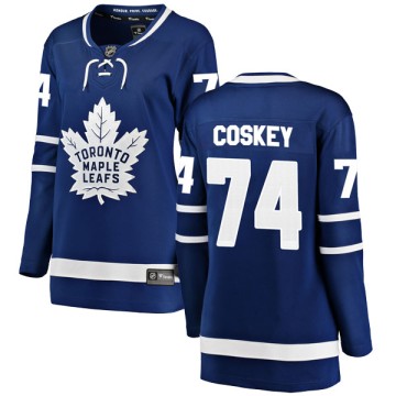 Breakaway Fanatics Branded Women's Cole Coskey Toronto Maple Leafs Home Jersey - Blue