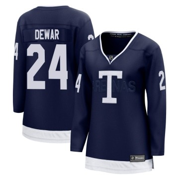 Breakaway Fanatics Branded Women's Connor Dewar Toronto Maple Leafs 2022 Heritage Classic Jersey - Navy