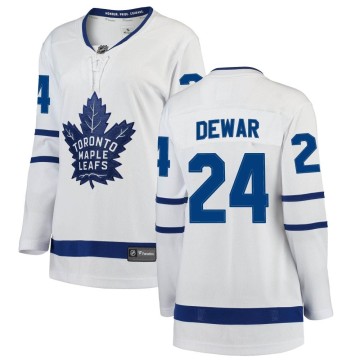 Breakaway Fanatics Branded Women's Connor Dewar Toronto Maple Leafs Away Jersey - White