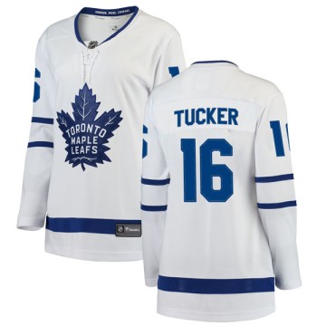 Breakaway Fanatics Branded Women's Darcy Tucker Toronto Maple Leafs Away Jersey - White