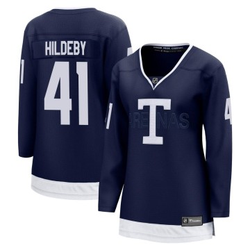 Breakaway Fanatics Branded Women's Dennis Hildeby Toronto Maple Leafs 2022 Heritage Classic Jersey - Navy