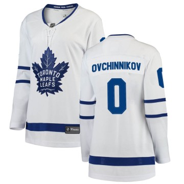 Breakaway Fanatics Branded Women's Dmitri Ovchinnikov Toronto Maple Leafs Away Jersey - White