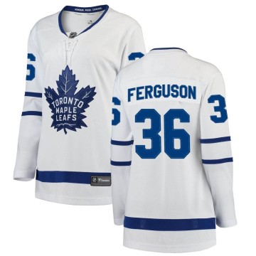 Breakaway Fanatics Branded Women's Dylan Ferguson Toronto Maple Leafs Away Jersey - White