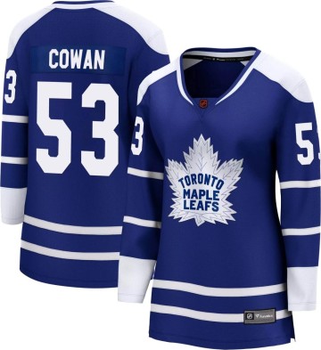 Breakaway Fanatics Branded Women's Easton Cowan Toronto Maple Leafs Special Edition 2.0 Jersey - Royal