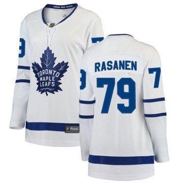Breakaway Fanatics Branded Women's Eemeli Rasanen Toronto Maple Leafs Away Jersey - White