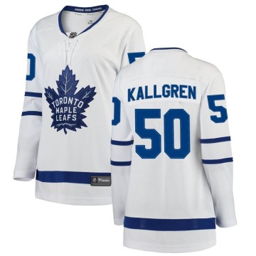 Breakaway Fanatics Branded Women's Erik Kallgren Toronto Maple Leafs Away Jersey - White