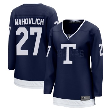 Breakaway Fanatics Branded Women's Frank Mahovlich Toronto Maple Leafs 2022 Heritage Classic Jersey - Navy