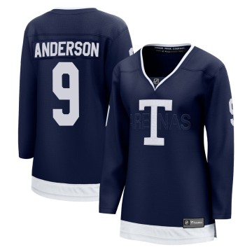 Breakaway Fanatics Branded Women's Glenn Anderson Toronto Maple Leafs 2022 Heritage Classic Jersey - Navy