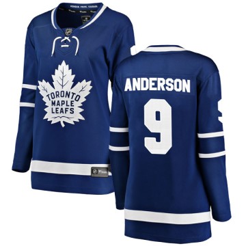 Breakaway Fanatics Branded Women's Glenn Anderson Toronto Maple Leafs Home Jersey - Blue