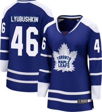 Breakaway Fanatics Branded Women's Ilya Lyubushkin Toronto Maple Leafs Special Edition 2.0 Jersey - Royal