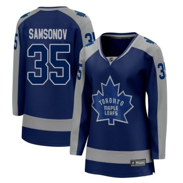 Breakaway Fanatics Branded Women's Ilya Samsonov Toronto Maple Leafs 2020/21 Special Edition Jersey - Royal