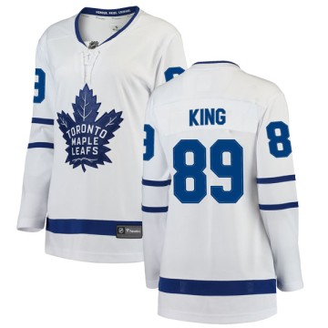 Breakaway Fanatics Branded Women's Jeff King Toronto Maple Leafs Away Jersey - White