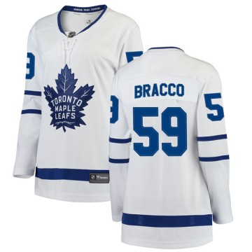 Breakaway Fanatics Branded Women's Jeremy Bracco Toronto Maple Leafs Away Jersey - White