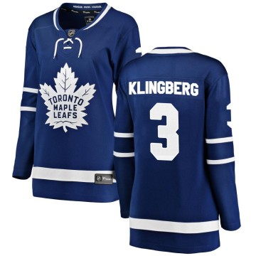 Breakaway Fanatics Branded Women's John Klingberg Toronto Maple Leafs Home Jersey - Blue