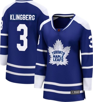 Breakaway Fanatics Branded Women's John Klingberg Toronto Maple Leafs Special Edition 2.0 Jersey - Royal