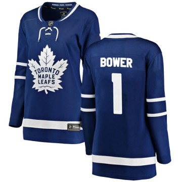 Breakaway Fanatics Branded Women's Johnny Bower Toronto Maple Leafs Home Jersey - Blue