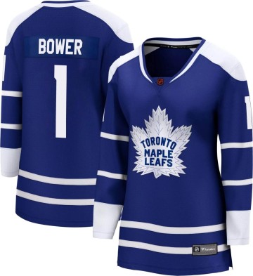 Breakaway Fanatics Branded Women's Johnny Bower Toronto Maple Leafs Special Edition 2.0 Jersey - Royal