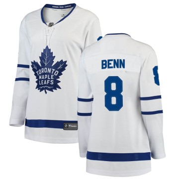 Breakaway Fanatics Branded Women's Jordie Benn Toronto Maple Leafs Away Jersey - White