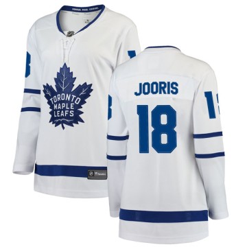 Breakaway Fanatics Branded Women's Josh Jooris Toronto Maple Leafs Away Jersey - White