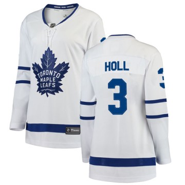 Breakaway Fanatics Branded Women's Justin Holl Toronto Maple Leafs Away Jersey - White