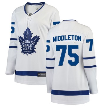 Breakaway Fanatics Branded Women's Keaton Middleton Toronto Maple Leafs Away Jersey - White