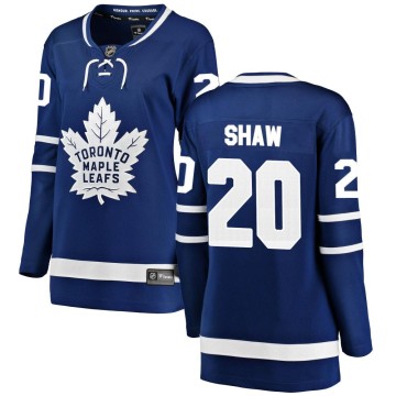 Breakaway Fanatics Branded Women's Logan Shaw Toronto Maple Leafs Home Jersey - Blue
