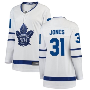 Breakaway Fanatics Branded Women's Martin Jones Toronto Maple Leafs Away Jersey - White