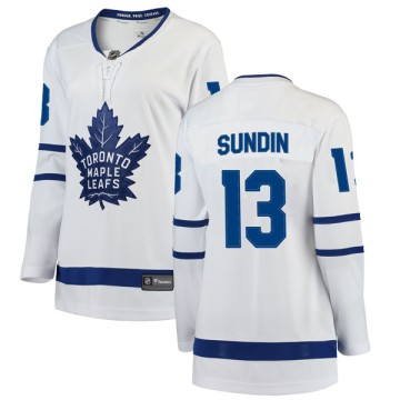 Breakaway Fanatics Branded Women's Mats Sundin Toronto Maple Leafs Away Jersey - White