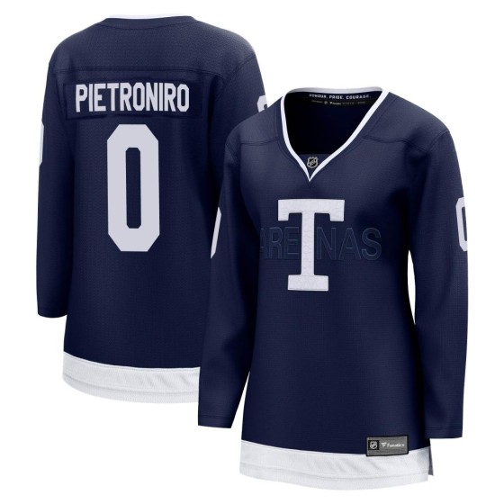 Breakaway Fanatics Branded Women's Matt Pietroniro Toronto Maple Leafs 2022 Heritage Classic Jersey - Navy