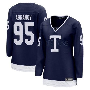Breakaway Fanatics Branded Women's Mikhail Abramov Toronto Maple Leafs 2022 Heritage Classic Jersey - Navy