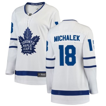 Breakaway Fanatics Branded Women's Milan Michalek Toronto Maple Leafs Away Jersey - White