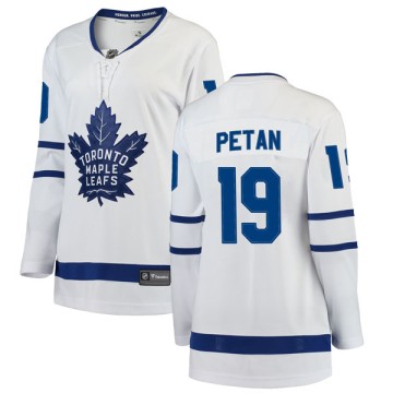 Breakaway Fanatics Branded Women's Nic Petan Toronto Maple Leafs Away Jersey - White