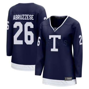 Breakaway Fanatics Branded Women's Nicholas Abruzzese Toronto Maple Leafs 2022 Heritage Classic Jersey - Navy