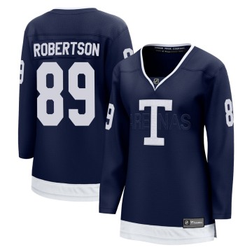 Breakaway Fanatics Branded Women's Nicholas Robertson Toronto Maple Leafs 2022 Heritage Classic Jersey - Navy
