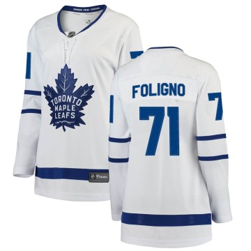 Breakaway Fanatics Branded Women's Nick Foligno Toronto Maple Leafs Away Jersey - White
