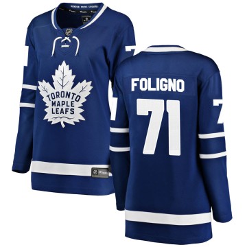 Breakaway Fanatics Branded Women's Nick Foligno Toronto Maple Leafs Home Jersey - Blue