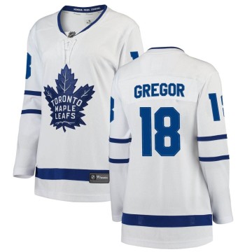 Breakaway Fanatics Branded Women's Noah Gregor Toronto Maple Leafs Away Jersey - White