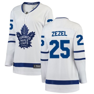 Breakaway Fanatics Branded Women's Peter Zezel Toronto Maple Leafs Away Jersey - White