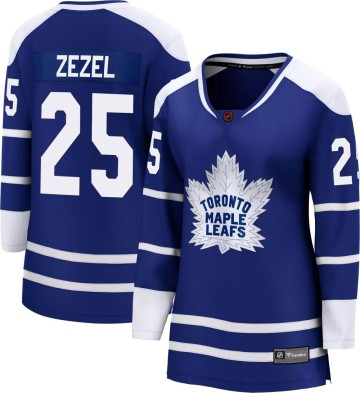 Breakaway Fanatics Branded Women's Peter Zezel Toronto Maple Leafs Special Edition 2.0 Jersey - Royal