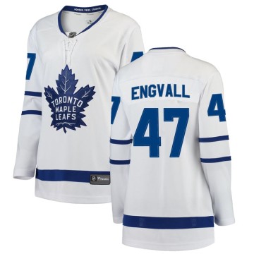 Breakaway Fanatics Branded Women's Pierre Engvall Toronto Maple Leafs Away Jersey - White