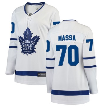 Breakaway Fanatics Branded Women's Ryan Massa Toronto Maple Leafs Away Jersey - White